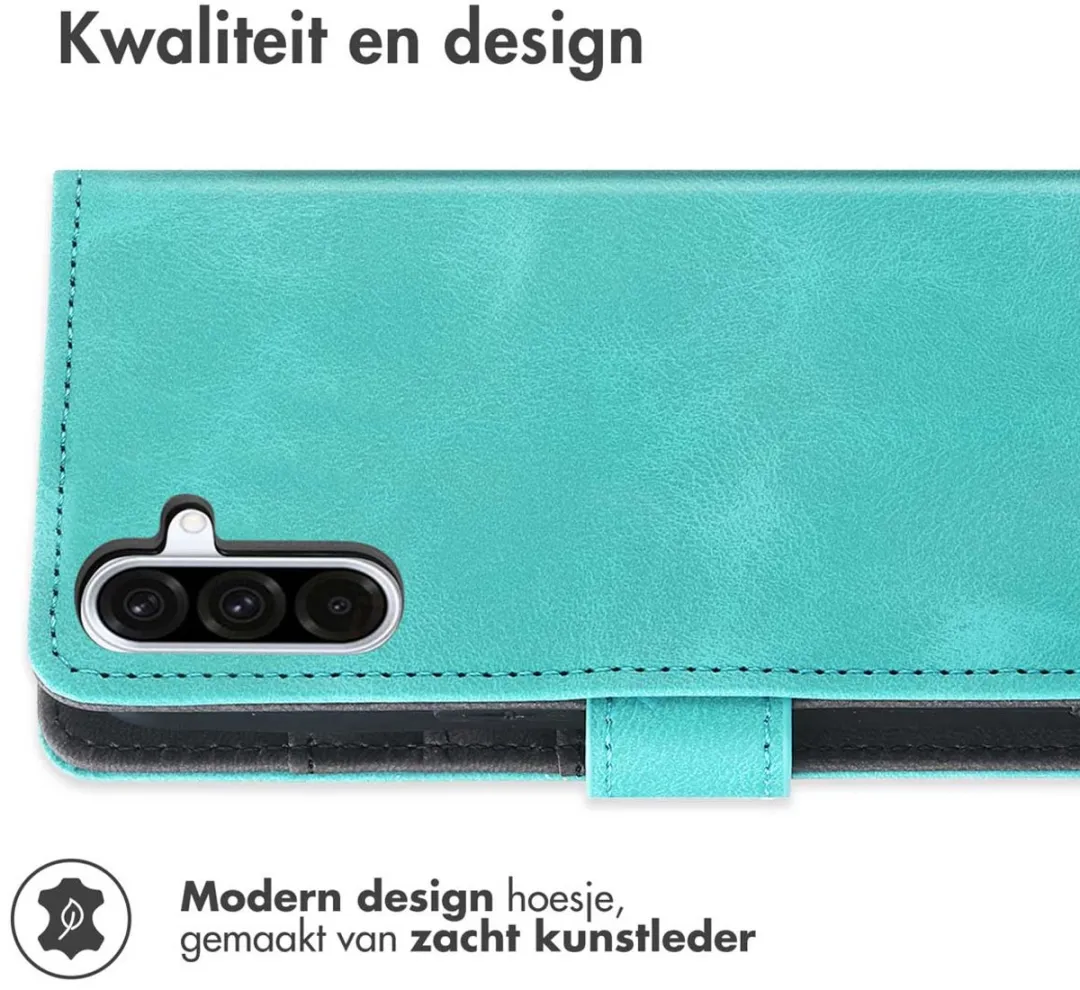 Imoshion Bookcase Hoesje Samsung Galaxy A36 - 3 Pasjes - Turquoise