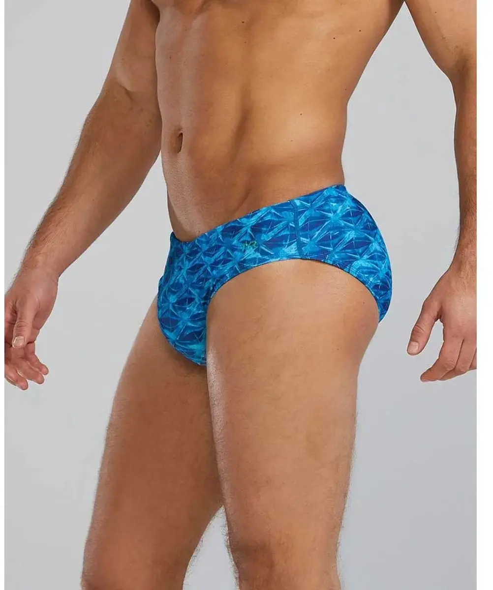 TYR Durafast Elite Oceanid Zwemslip - Lichtblauw/Aqua - 34 - afbeelding 4 van 4