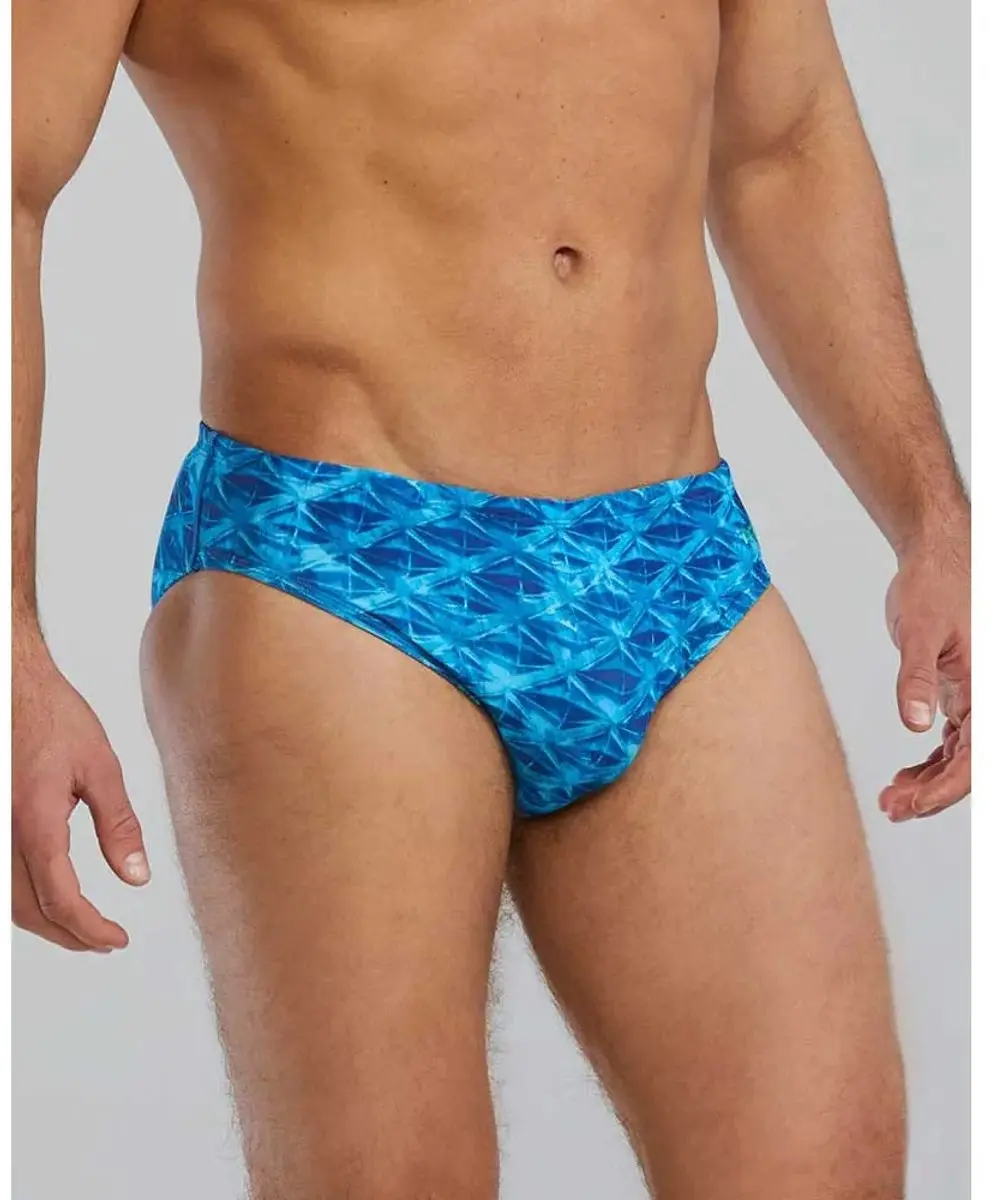 TYR Durafast Elite Oceanid Zwemslip - Lichtblauw/Aqua - 34 - afbeelding 3 van 4