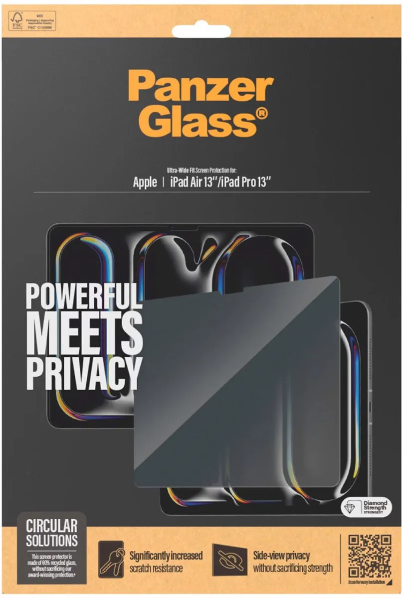 PanzerGlass P2835 Screenprotector iPad Air 13 (2024) - Zwart