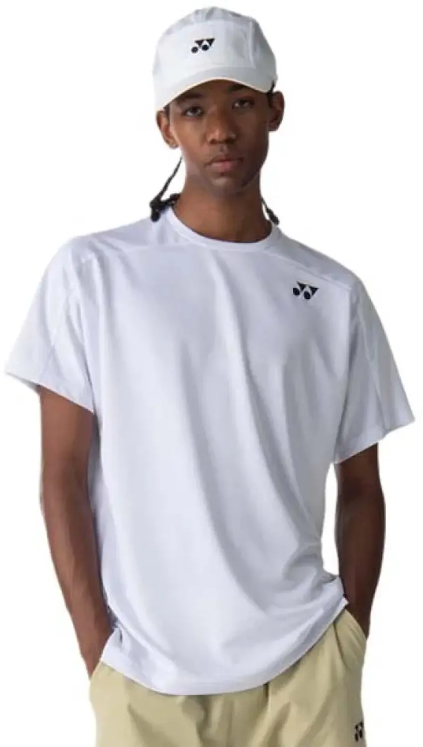 Yonex T-shirt Met Korte Mouwen Wit M Man