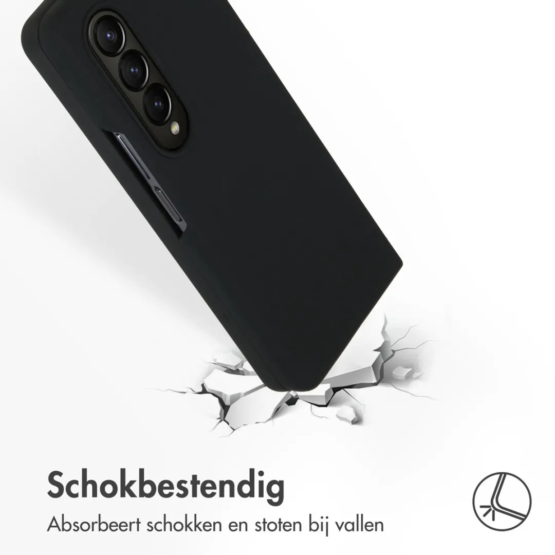 Accezz Hoesje Samsung Galaxy Z Fold 4 - Zwart