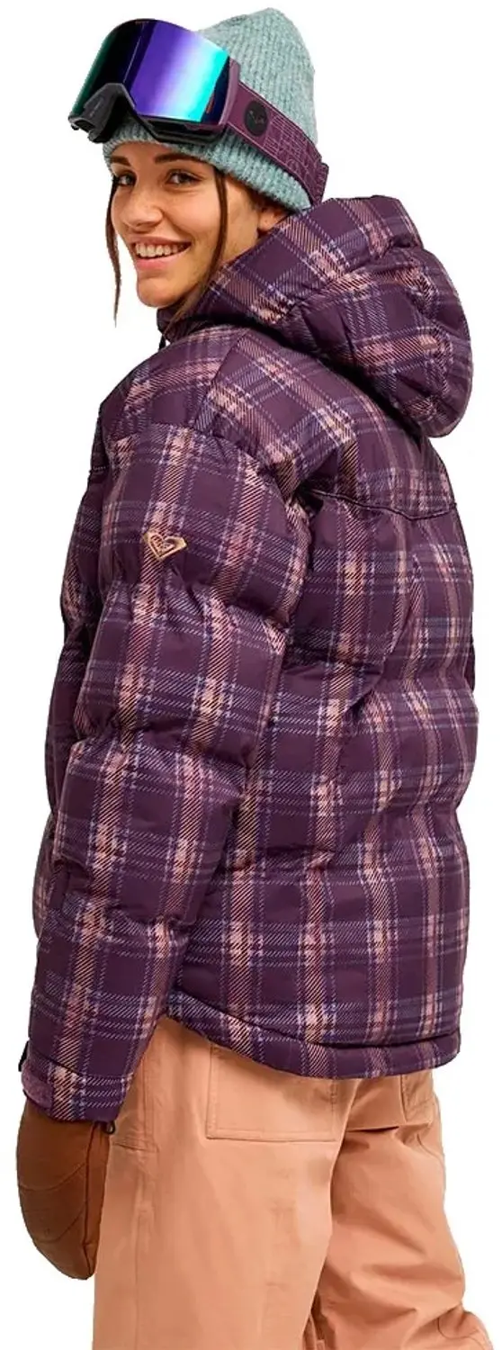 Roxy Alofted Puffy Jas Dames - Paars - M - afbeelding 2 van 4