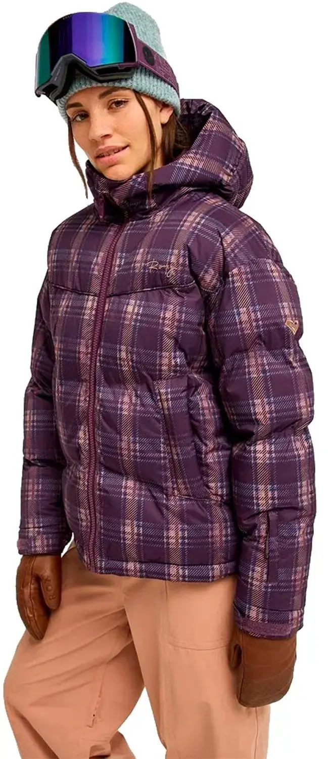 Roxy Alofted Puffy Jas Dames - Paars - M - afbeelding 3 van 4