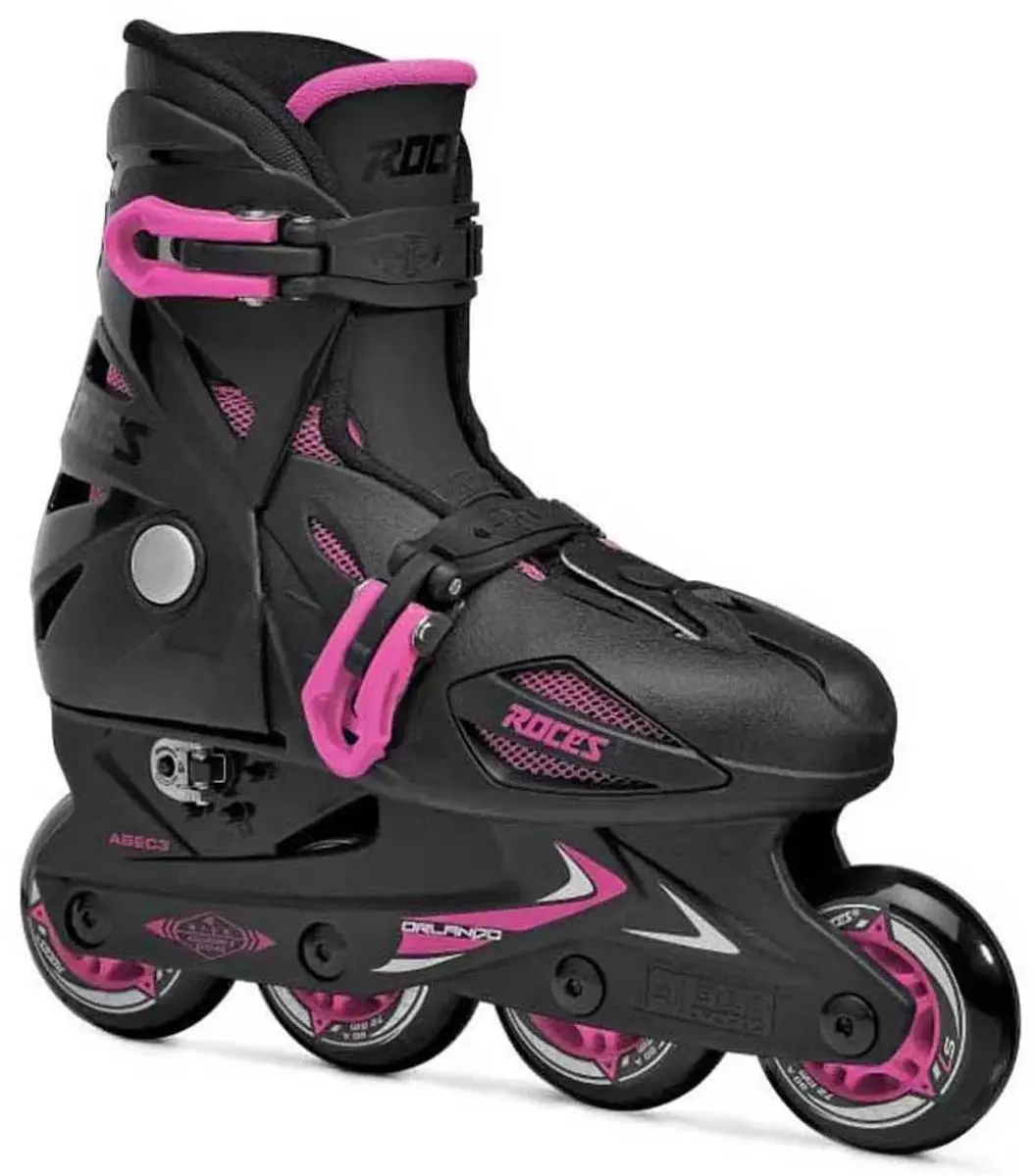 Roces Orlando III Inlineskates - Zwart/Roze - Maat 36-40 - afbeelding 2 van 6