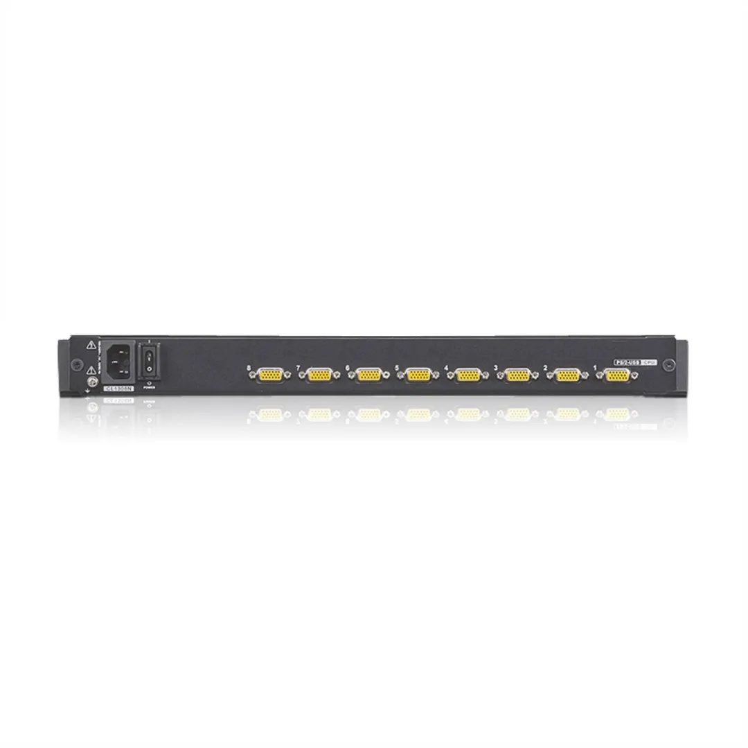 Aten CL1308N KVM Switch 8-Poorts - 48cm TFT VGA PS/2/USB - Zwart - afbeelding 6 van 6