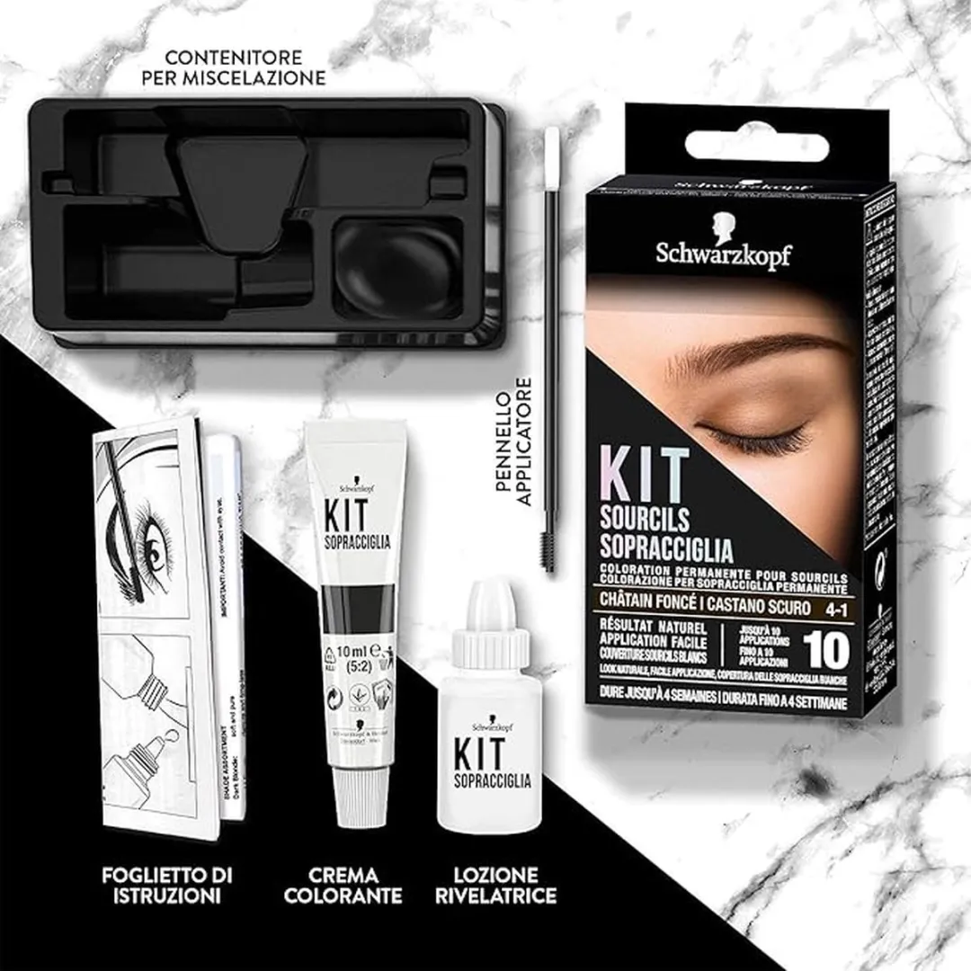 Schwarzkopf Wenkbrauwverf Donkerbruin 18ml