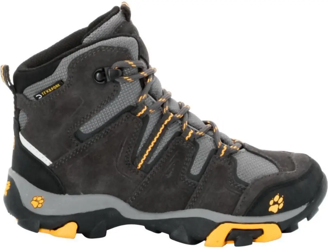 Jack Wolfskin Mountain Attack schoenen Kinderen Mid, Texapore grijs Maat 31