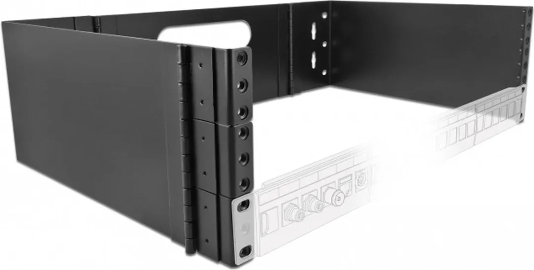 Delock 43377 Wandrek 3U inklapbaar - Zwart - afbeelding 2 van 4