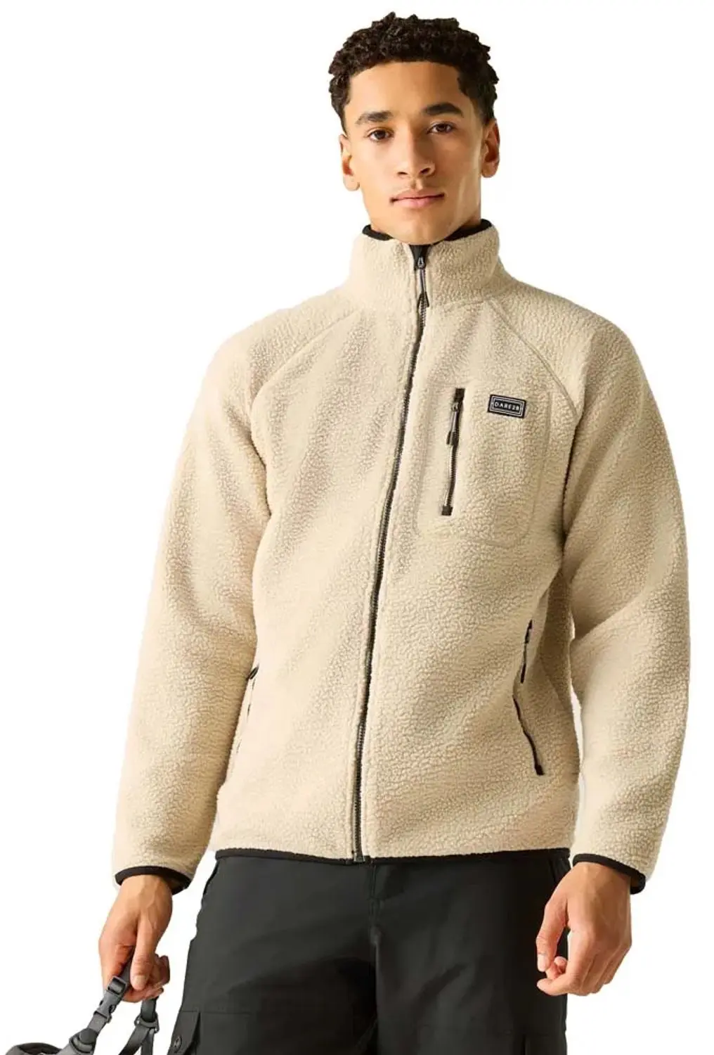 Dare2b Camber Fleece Met Volledige Rits Beige L Man