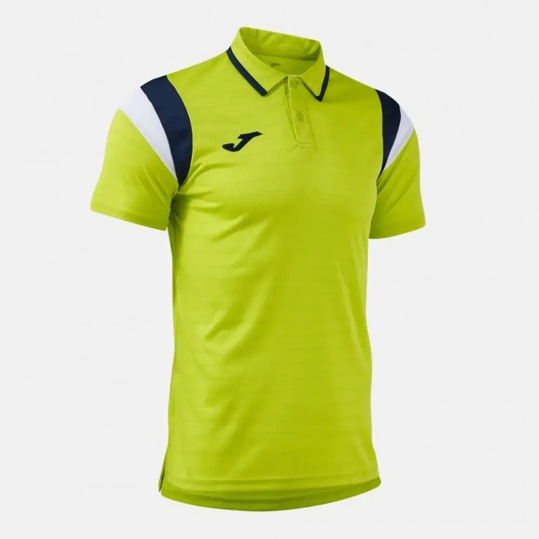 Joma Terra Poloshirt Korte Mouw - Lime/Navy - afbeelding 4 van 4