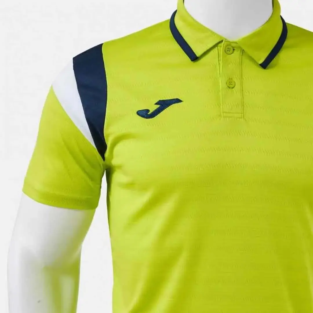 Joma Terra Poloshirt Korte Mouw - Lime/Navy - afbeelding 3 van 4