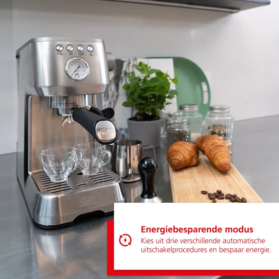 Solis Barista Perfetta Plus 1170 V2 Pistonmachine - Zilver - afbeelding 6 van 6