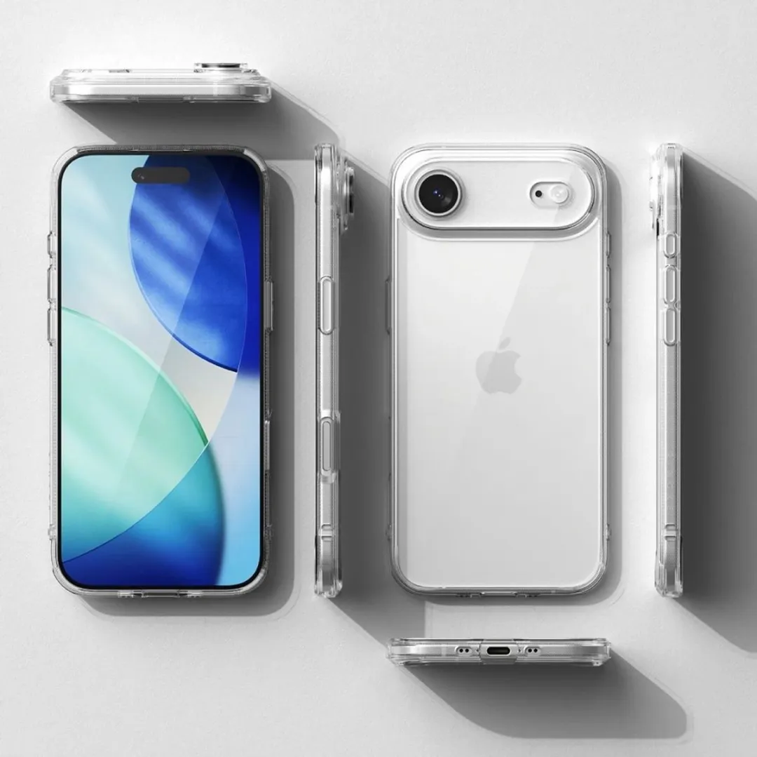Ringke Fusion Case iPhone 17 - Transparant - 1 Pasje - Zwart