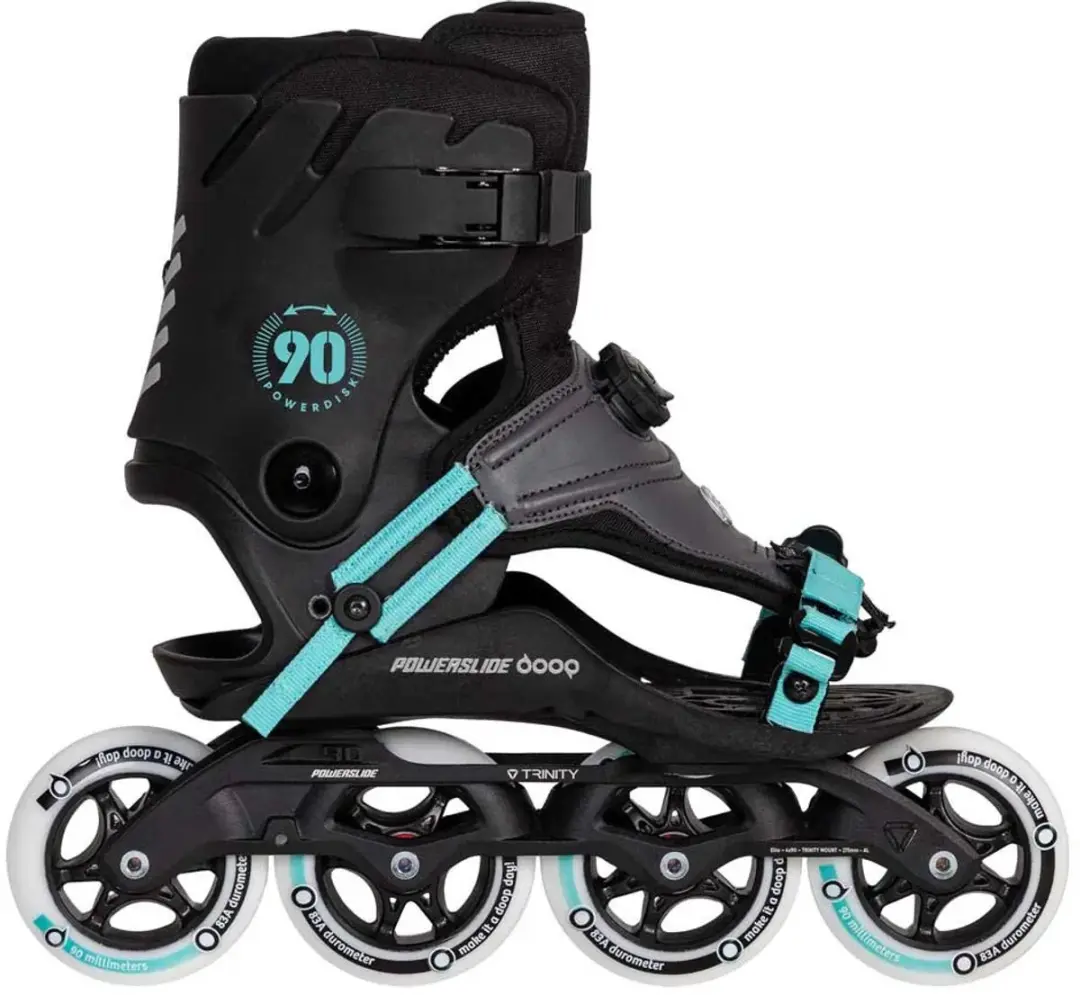 Powerslide Doop Urban 90 Inline Skates - Zwart - afbeelding 2 van 4