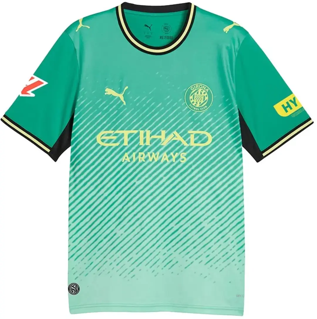 Puma Girona Fc 26/27 Replica Derde Korte Mouw T-shirt Junior Groen 9-10 Years Ki