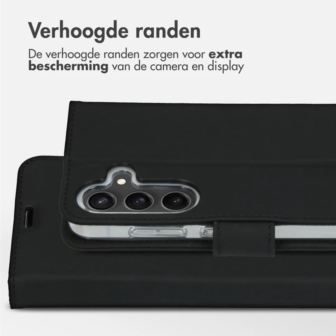 Accezz Hoesje Samsung Galaxy S24 Wallet Softcase - 3 Pasjes - Zwart