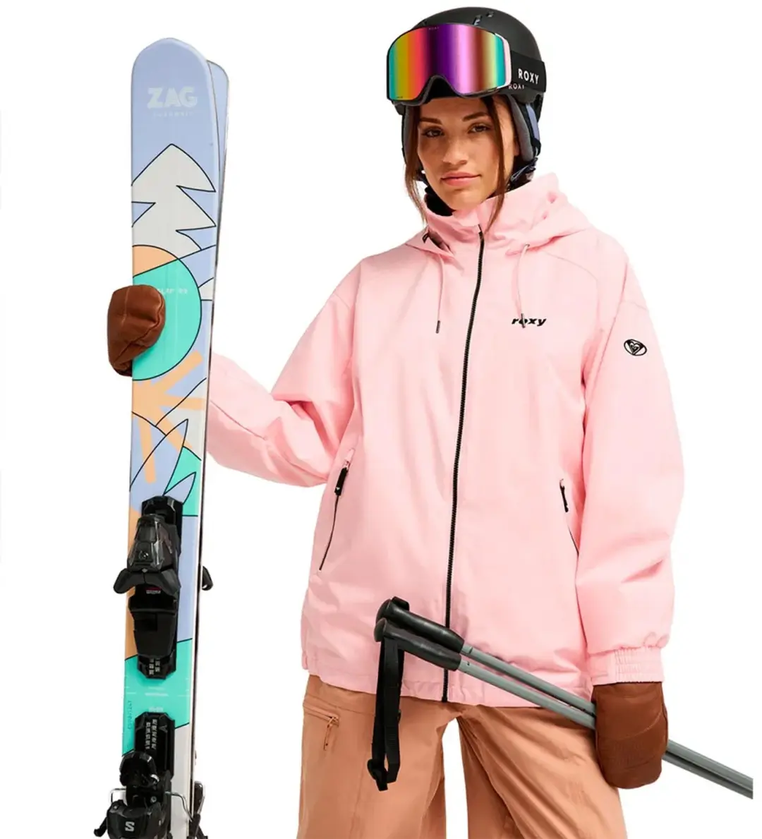 Roxy Landscape Jas Roze XS Vrouw