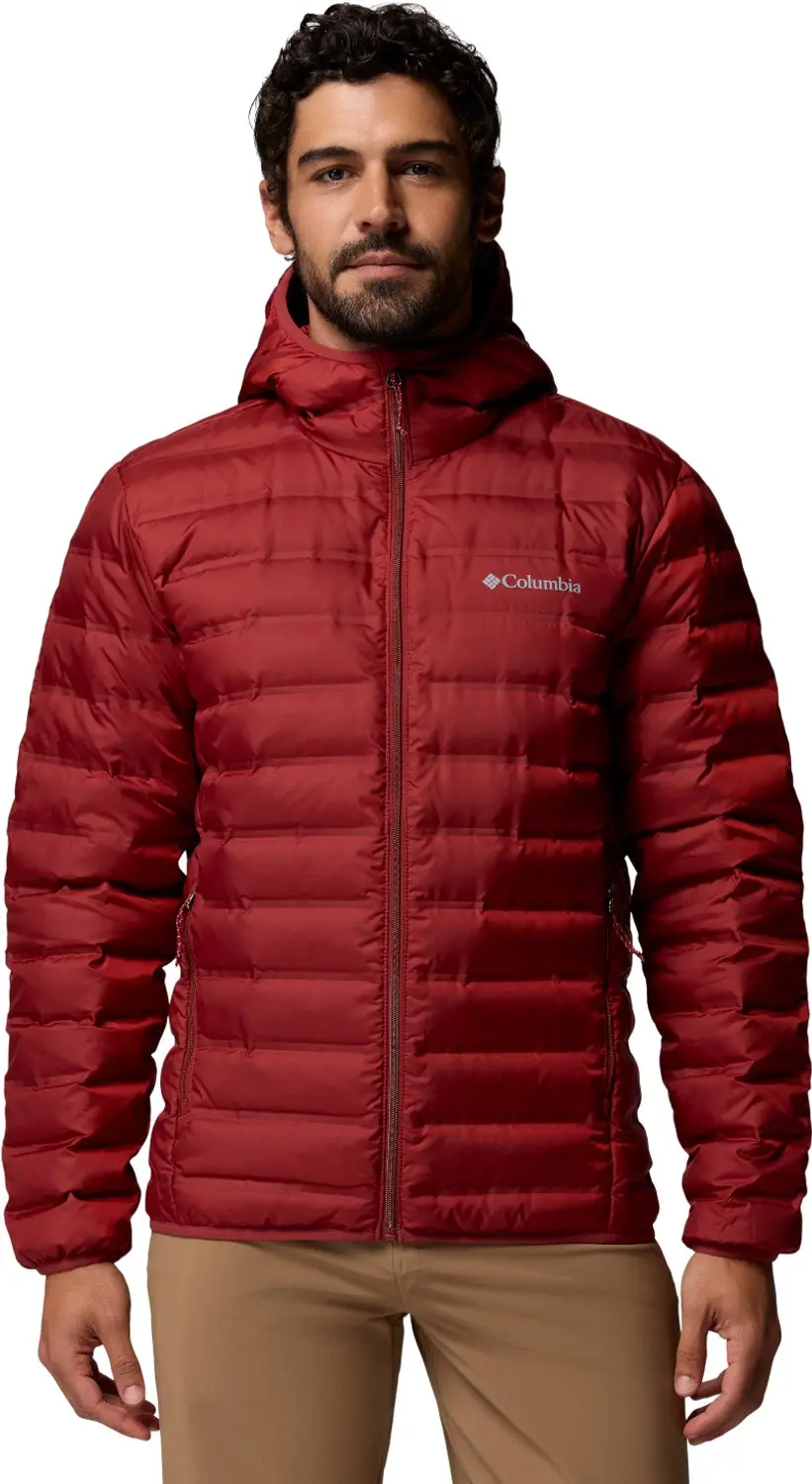 Columbia Lake 22 II Down Hooded Jacket, Mannen, Rood, kurtki zimowe, maat: M
