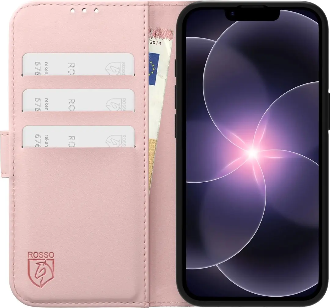 Rosso Element Modern Hoesje iPhone 17e/16e - Roze - afbeelding 4 van 6