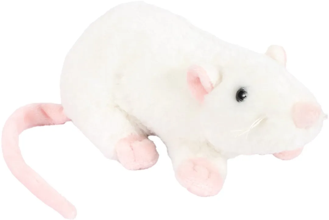 PIA Soft Toys Knuffelmuis Wit