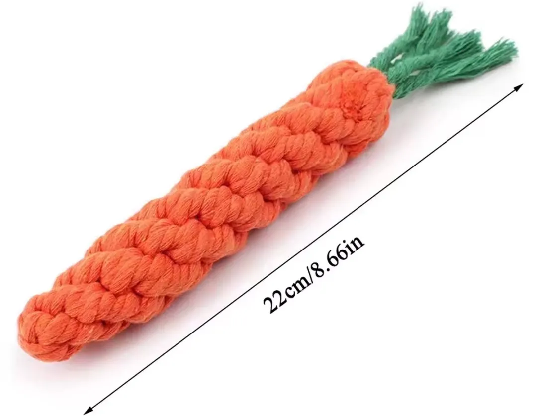 RedParrot Wortel Knuffel Hond - Oranje