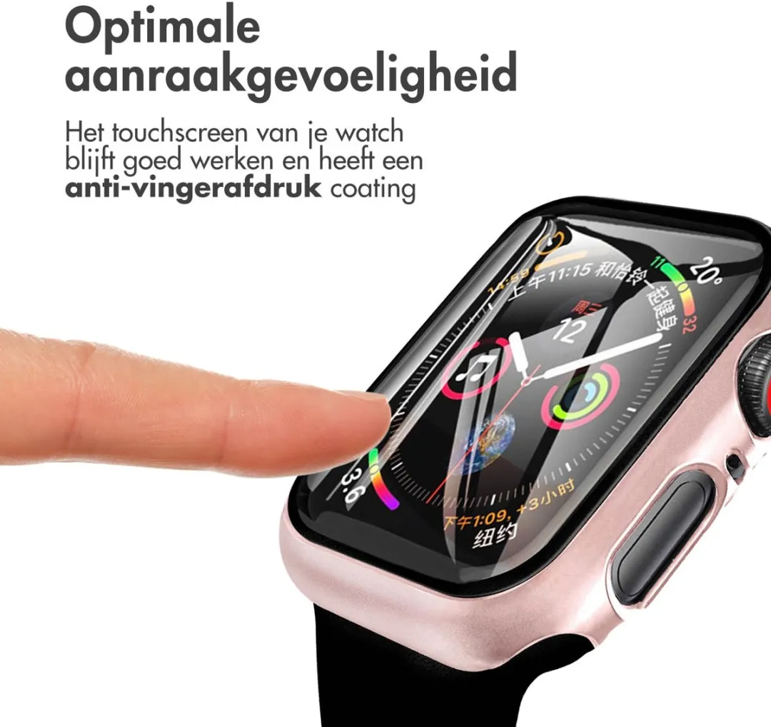 Imoshion Apple Watch 44mm Rosé goud Hoesje - Full Cover