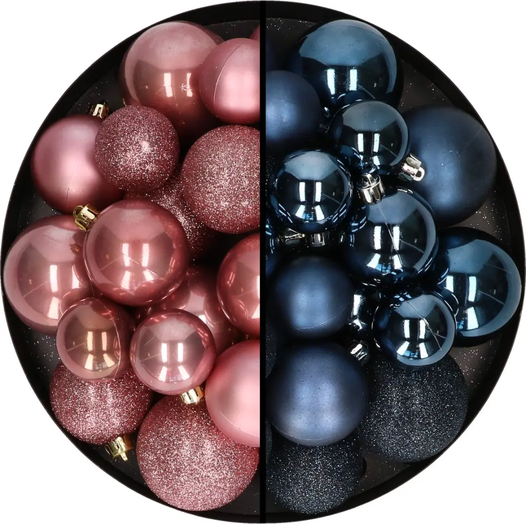 Decoris kerstballen 60x stuks