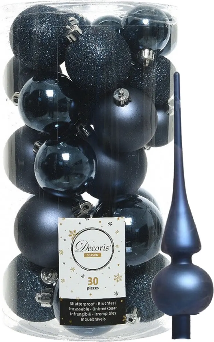 Decoris kerstballen 30x stuks