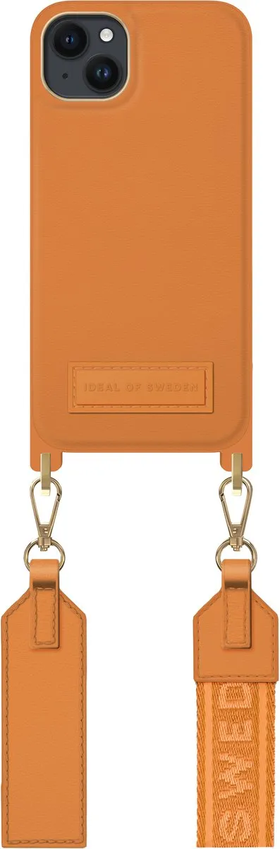 iDeal of Sweden Athena Necklace Case - Apple iPhone 14 Plus - Orange Sorbet - afbeelding 2 van 6