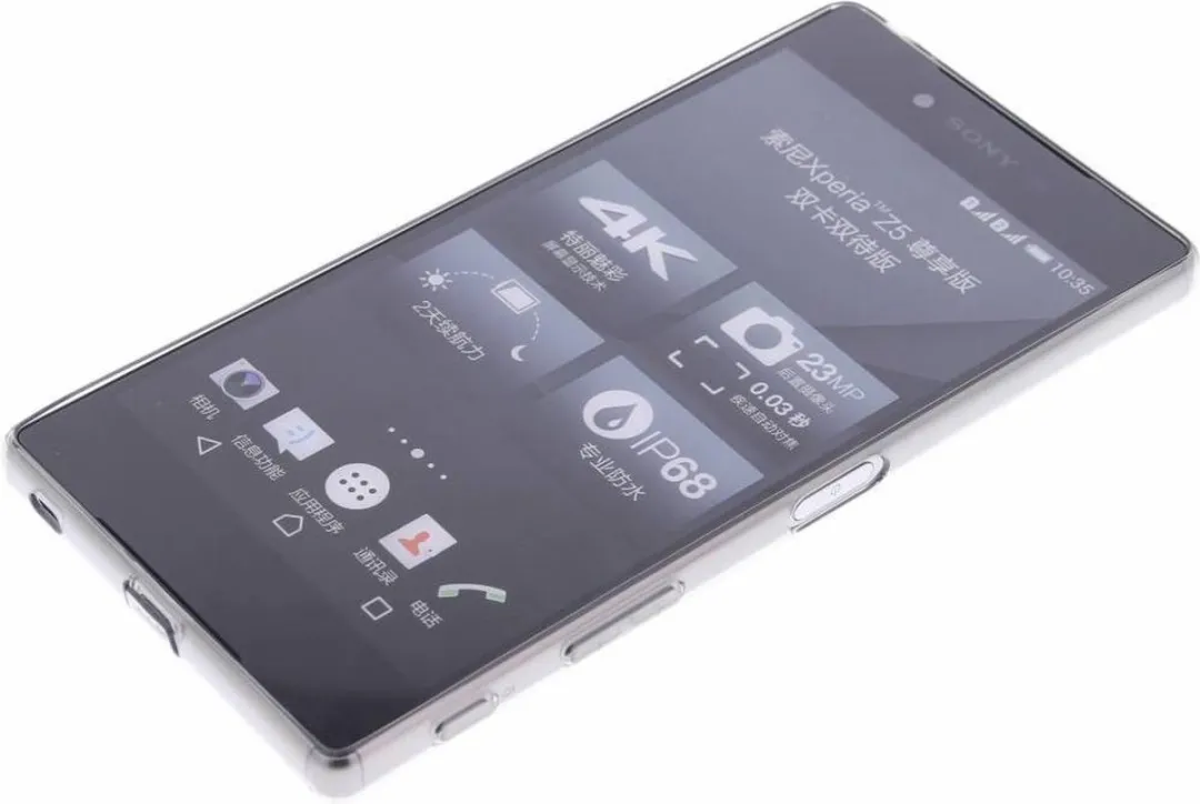 Nillkin Nature TPU Hoes Sony Xperia Z5 Premium - Lichtgrijs - afbeelding 3 van 6