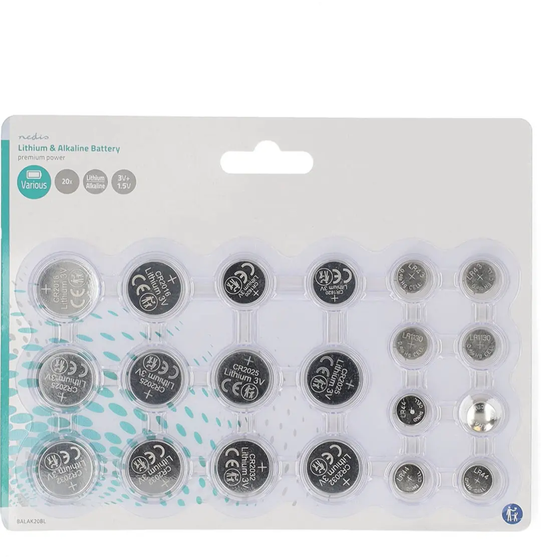 Nedis Knoopcelbatterij 1.5/3V
