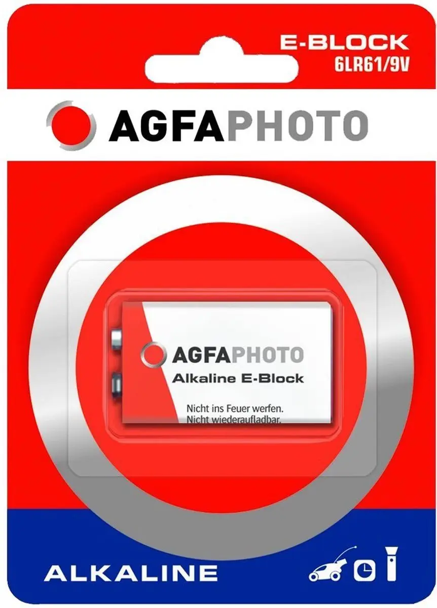 AgfaPhoto Platinum 9V Alkaline Batterij