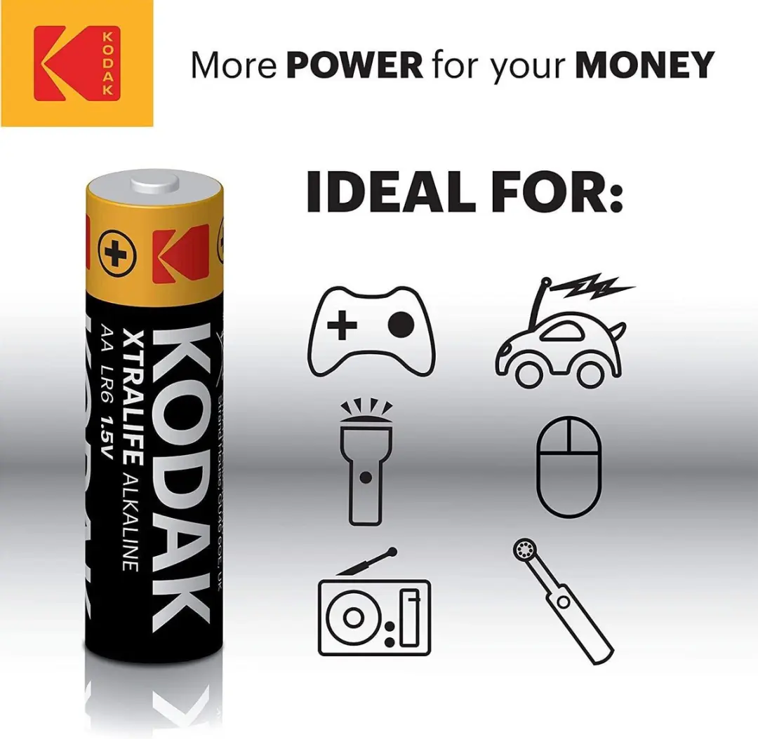 Kodak Xtralife Alkaline AA Batterijen - 60x - afbeelding 6 van 6