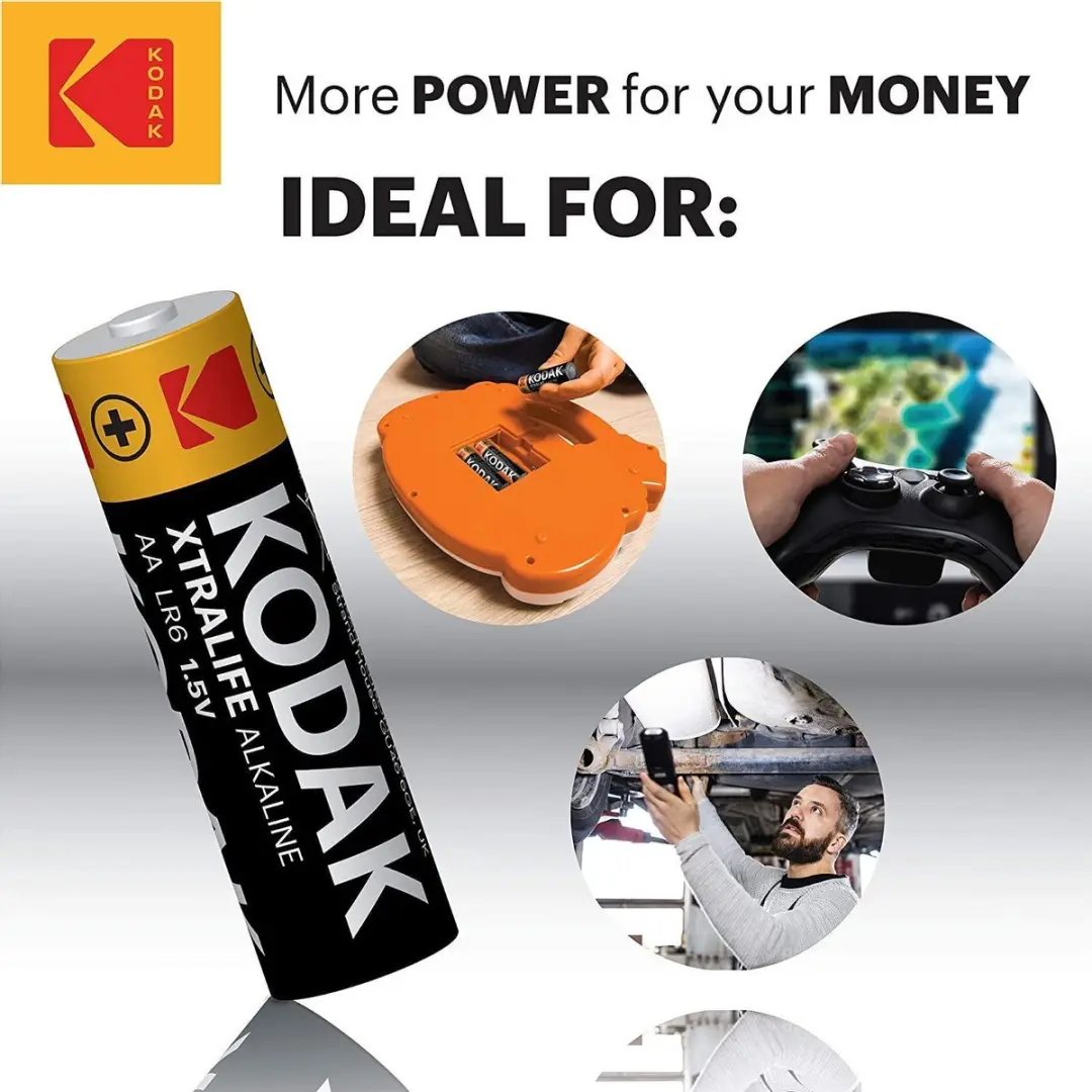 Kodak Xtralife Alkaline AA Batterijen - 60x - afbeelding 5 van 6