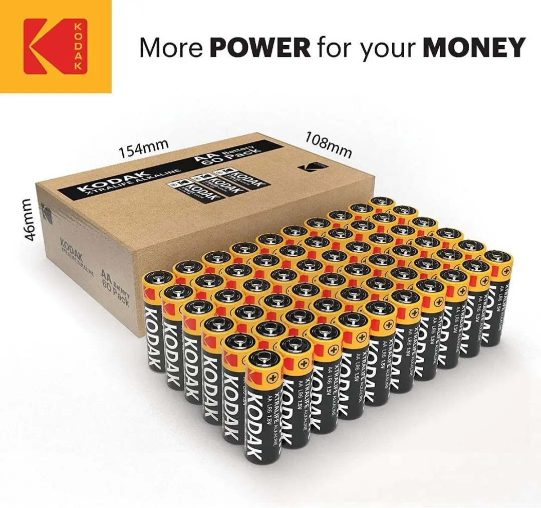 Kodak Xtralife Alkaline AA Batterijen