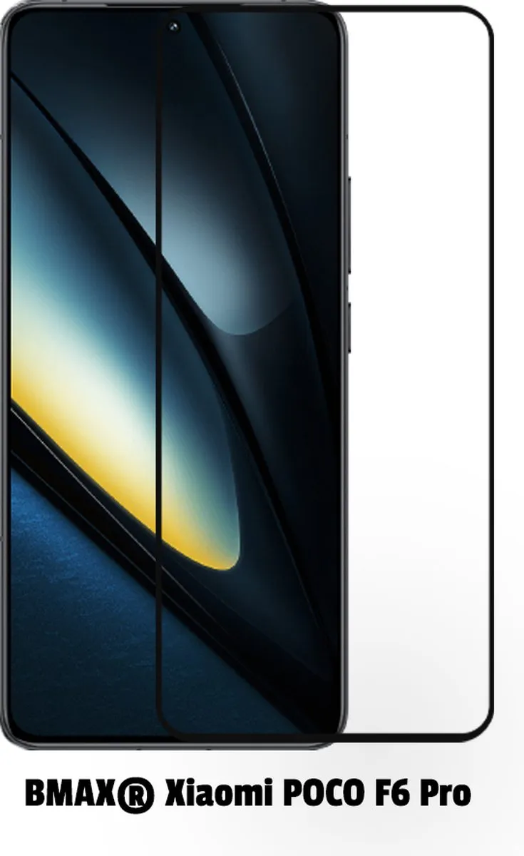 BMAX Screenprotector Xiaomi POCO F6 Pro 2 Stuks - Full Cover Zwart