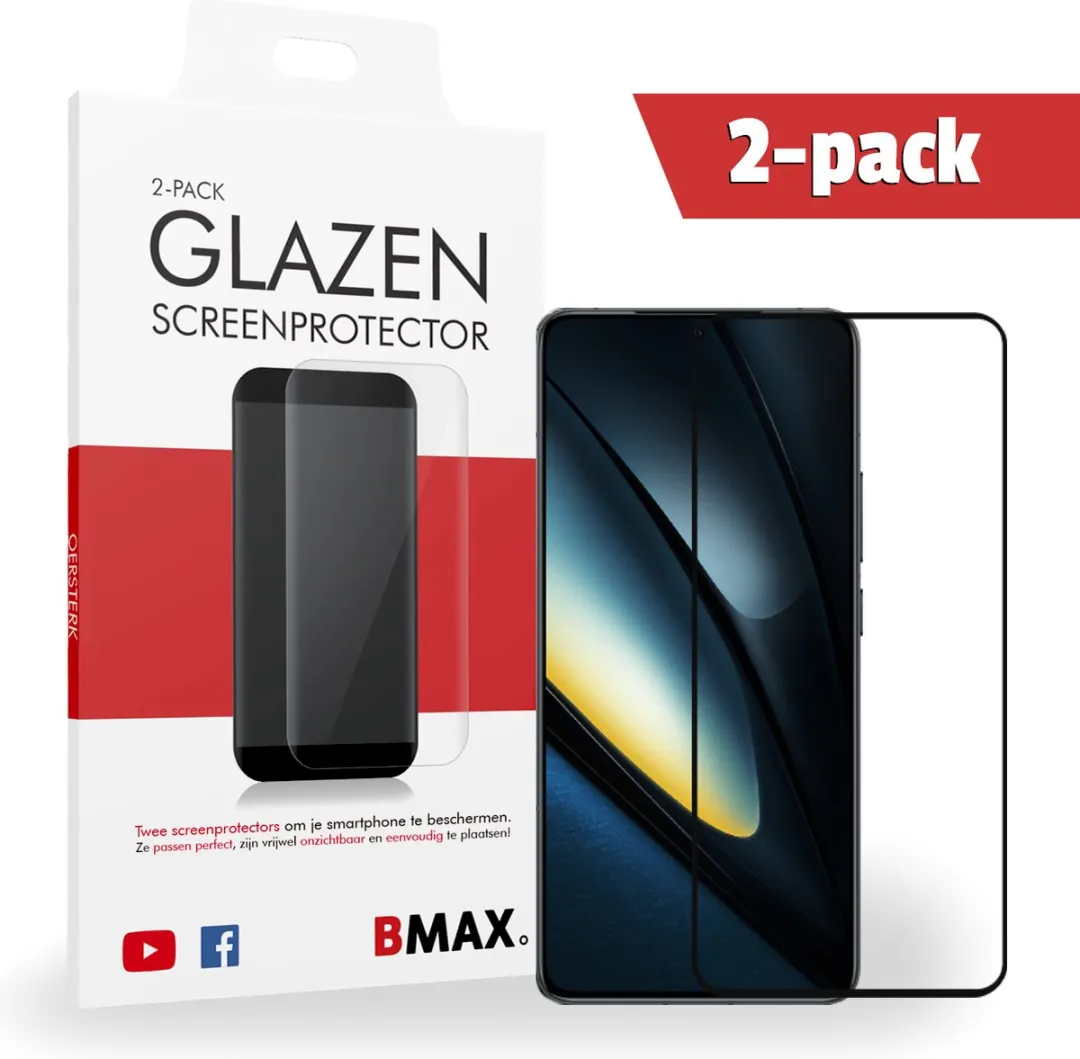 BMAX Screenprotector Xiaomi POCO F6 Pro 2 Stuks