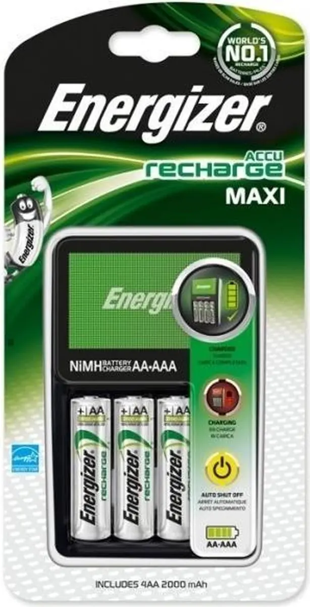 Energizer Maxi Charger E300321201 Batterijlader - AA/AAA - afbeelding 4 van 6