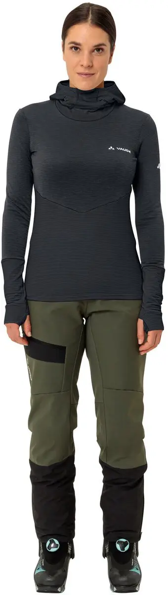 Vaude Monviso Fleece met Capuchon Dames - Zwart - 38 - afbeelding 5 van 6