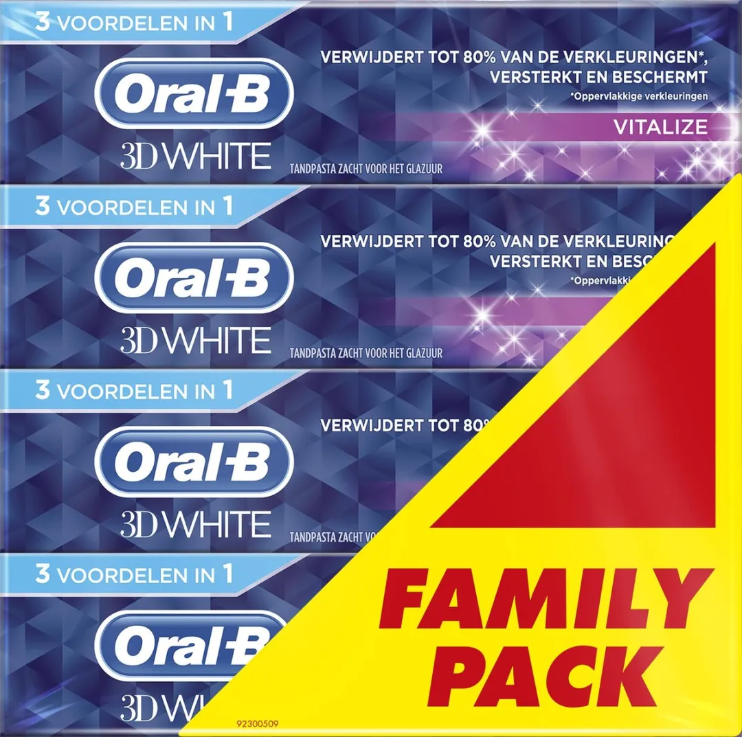 Oral-B 3D White Tandpasta - 4x75ml