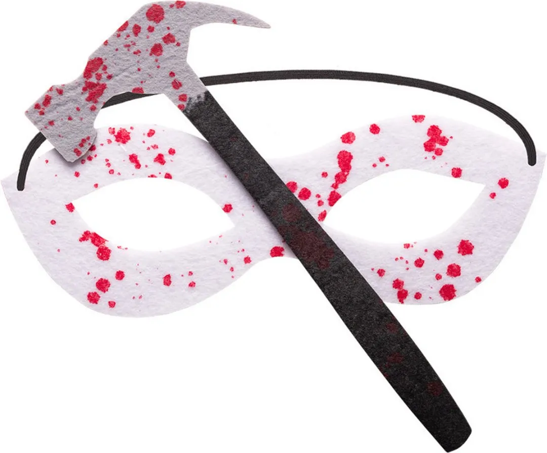 Carnival Toys Verkleedmasker Bebloed Hamer