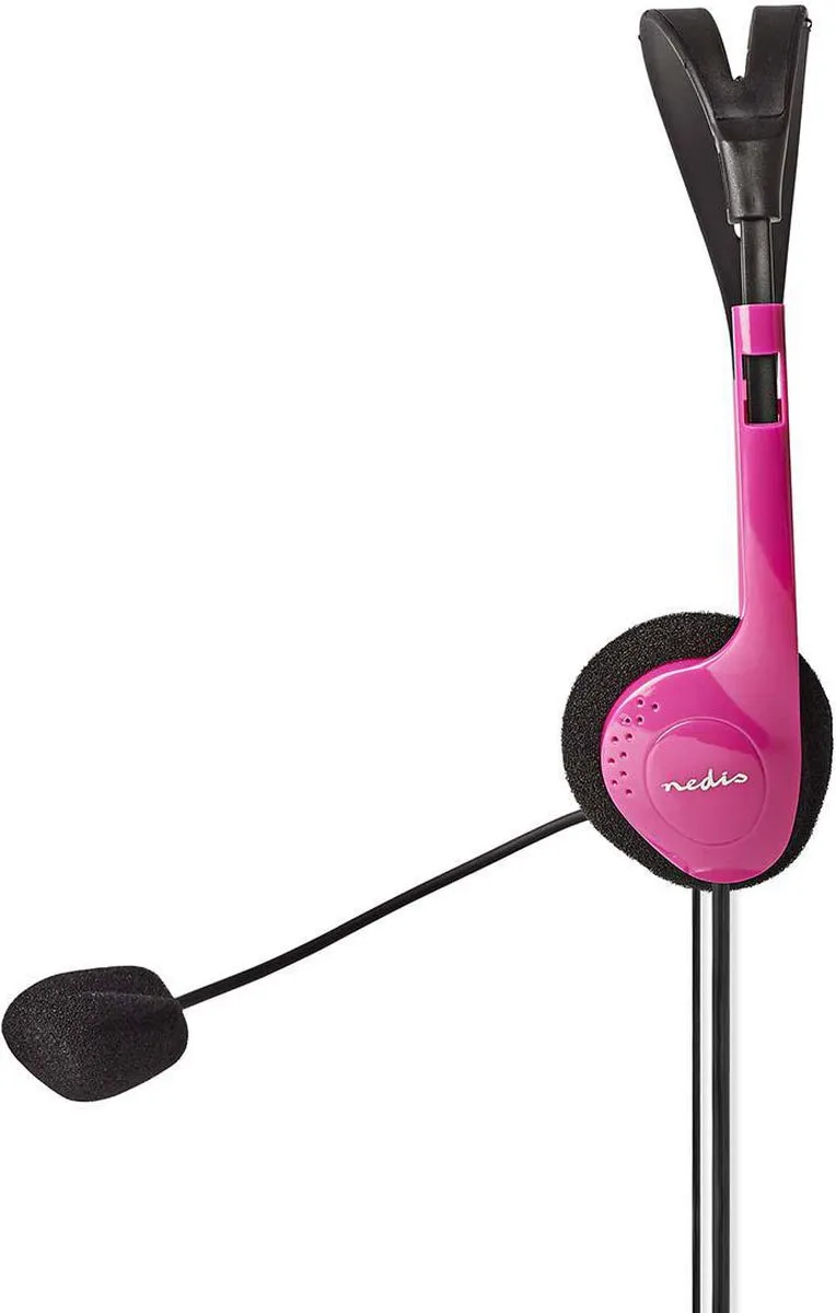 Nedis PC-Headset CHST100PK - Roze - afbeelding 6 van 6