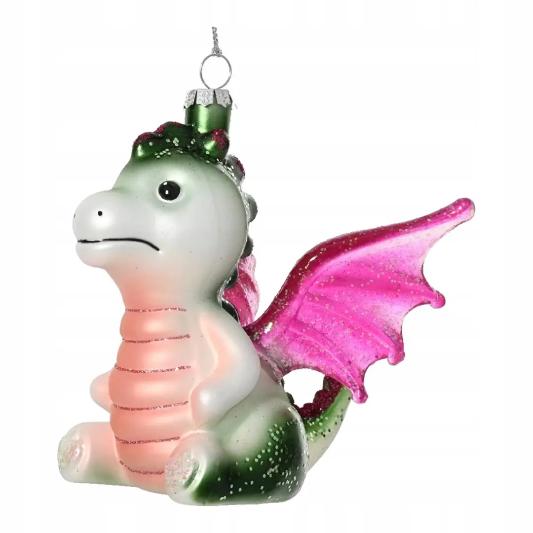 Glazen Draak Kersthanger 13,1 cm