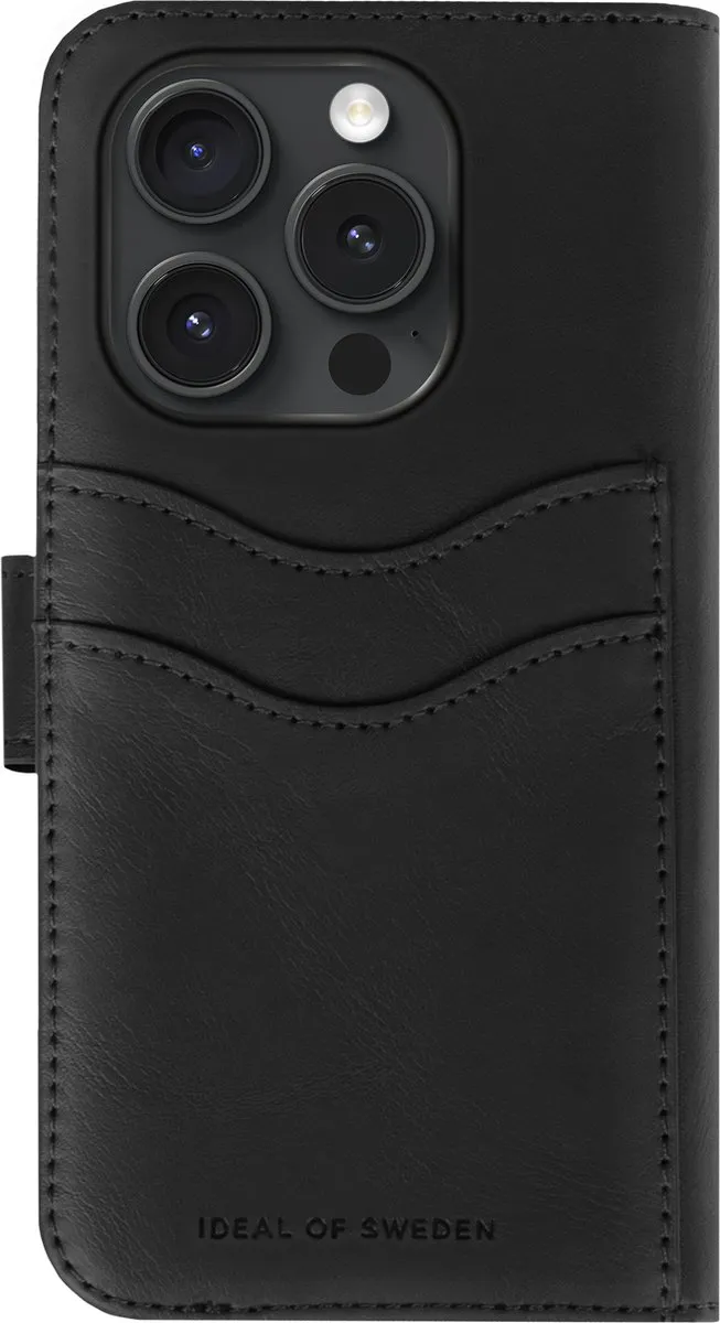 iDeal of Sweden Magnet Wallet+ iPhone 15 Pro IDMWP-I2361P-01 - 12 Pasjes - Zwart - afbeelding 6 van 6