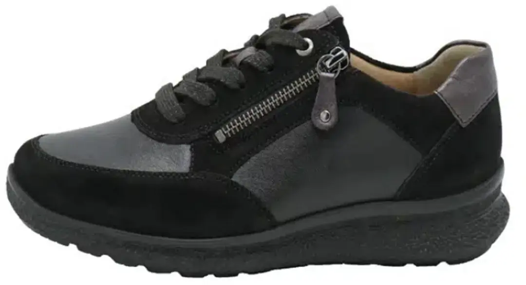 Hartjes Dames Veterschoenen - Zwart - afbeelding 2 van 6