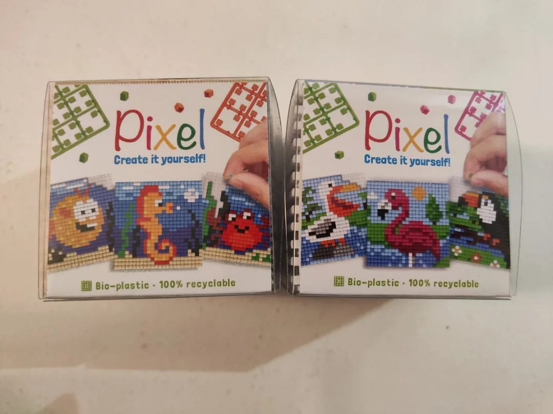 Pixelhobby Pixel Set Kubus Zeepaard/Flamingo