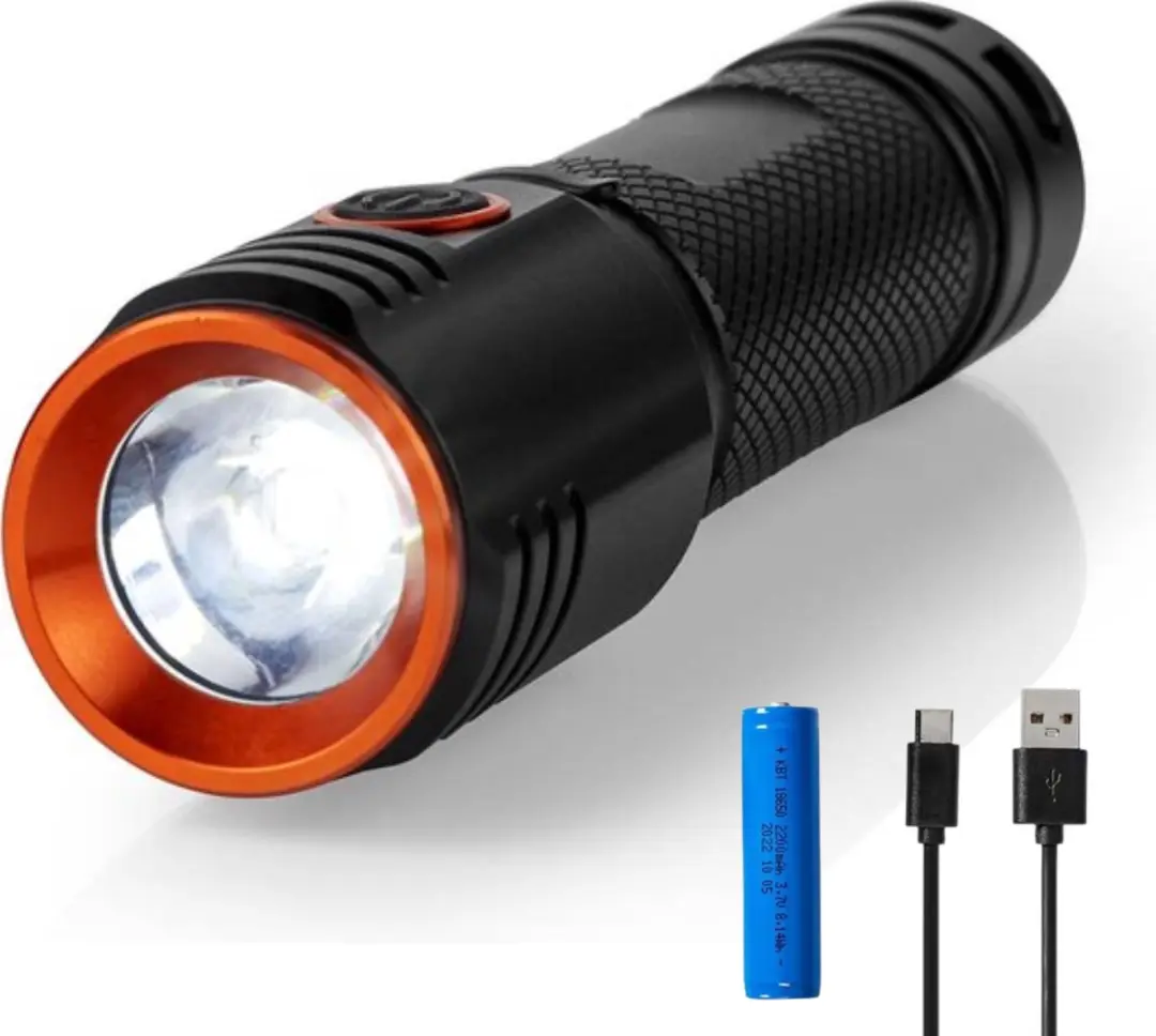 Nedis LTRR20WBK LED-Zaklamp - 2000 lm - Zwart - afbeelding 5 van 6