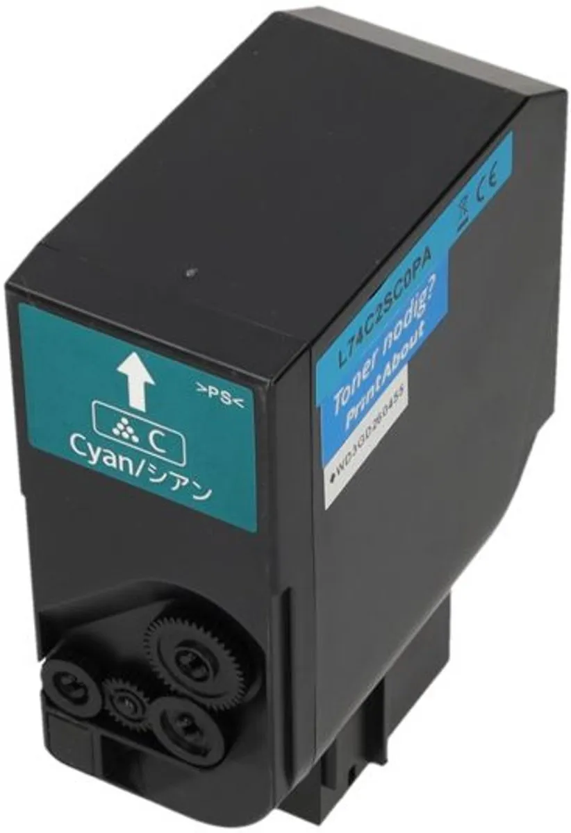 PrintAbout Lexmark 74C2SC0-PA Toner Cyaan - 7.700 Pagina's