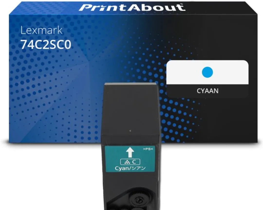 PrintAbout Lexmark 74C2SC0-PA Toner Cyaan